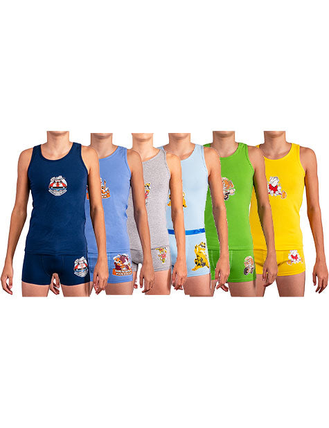 طقم بوكسر اولادي مطبوع